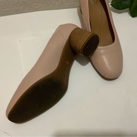 Clark’s unstructured Blush Pink Heel size 8.5 / 39.5 - Picture 10 of 10